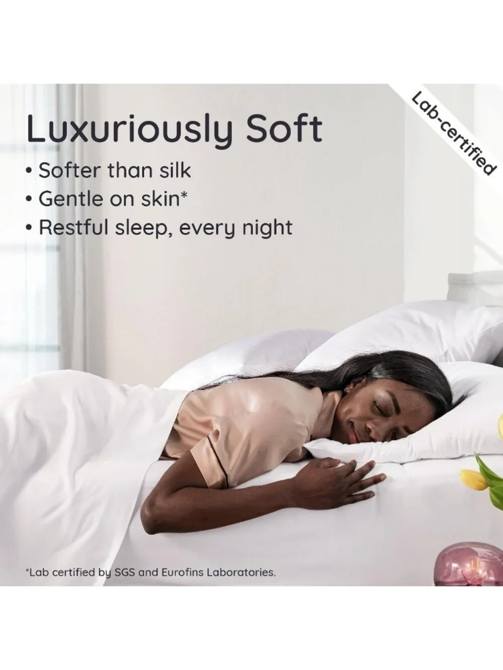 Cooling Bamboo Sheets King Size Set - 4PC Deep Pocket Luxury Bedding, Soft